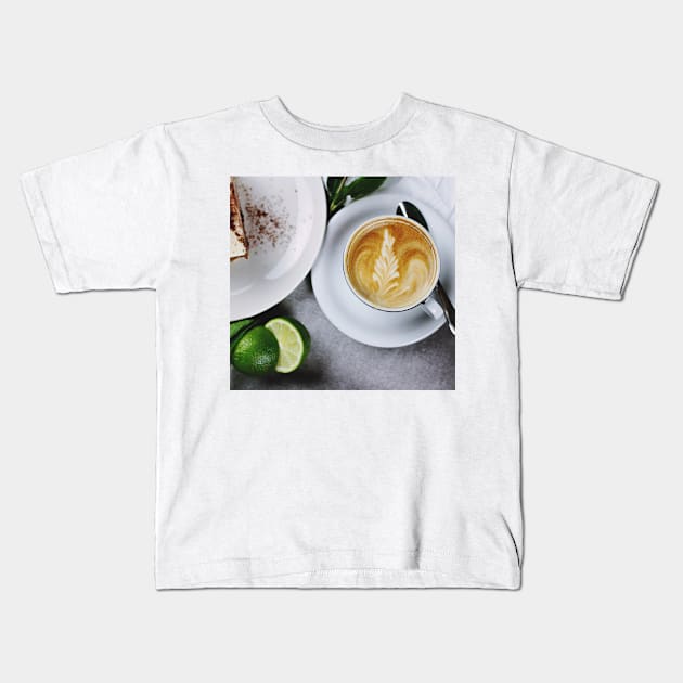 Morning Latte Kids T-Shirt by NewburyBoutique